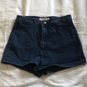 American Apparel High Waisted Jean Shorts